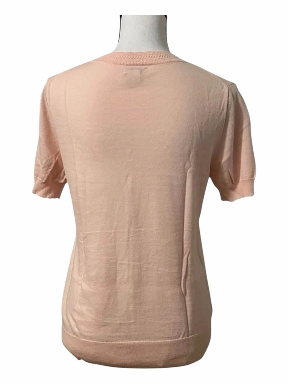 J. Crew Women’s100% Soft Cotton Light Pink Top Short Sleeve Crew Neck Size M